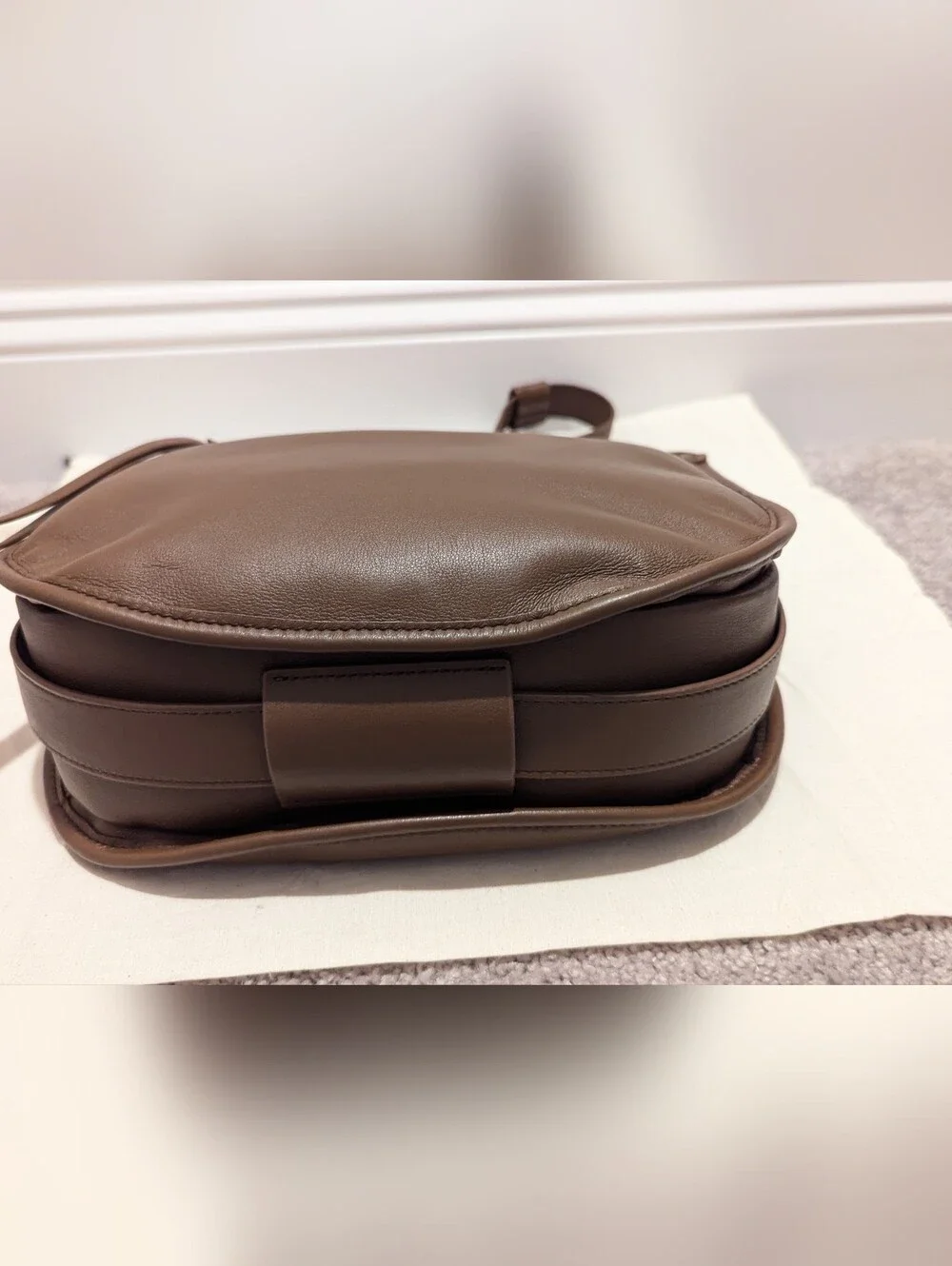 Brown Leather Messenger Bag